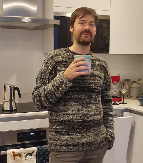 handgebreide trui van alpac awol