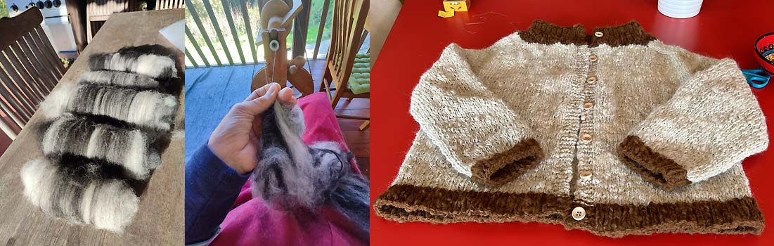 Het verwerken van alpaca wol